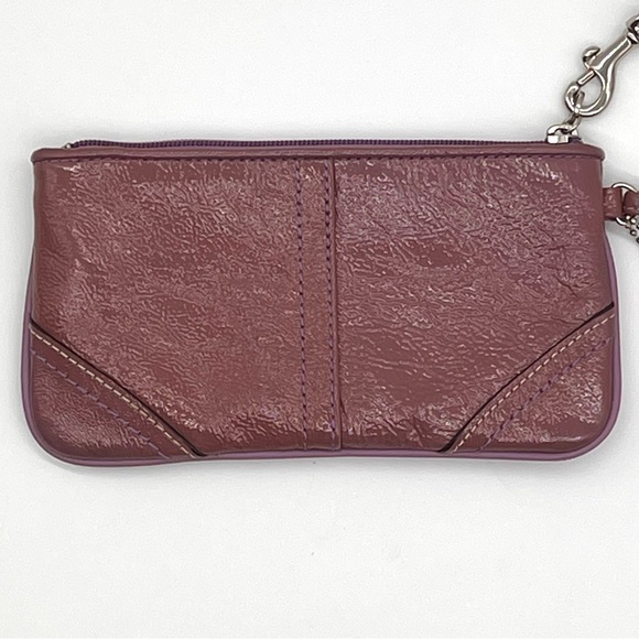 Vintage Coach Plum Patent Leather Wristlet Purple Y2K | EXCELLENT CONDITION